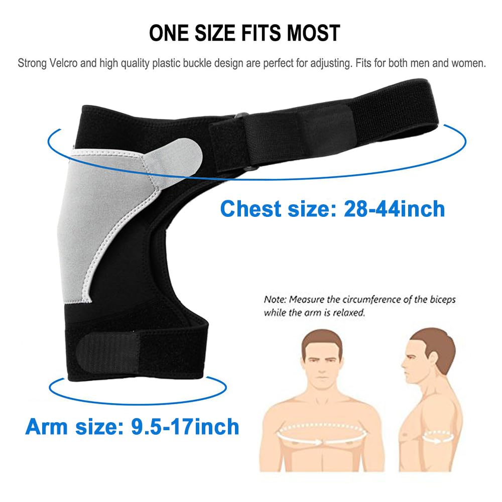 Shoulder Brace with Compression Support & Adjustable Straps
