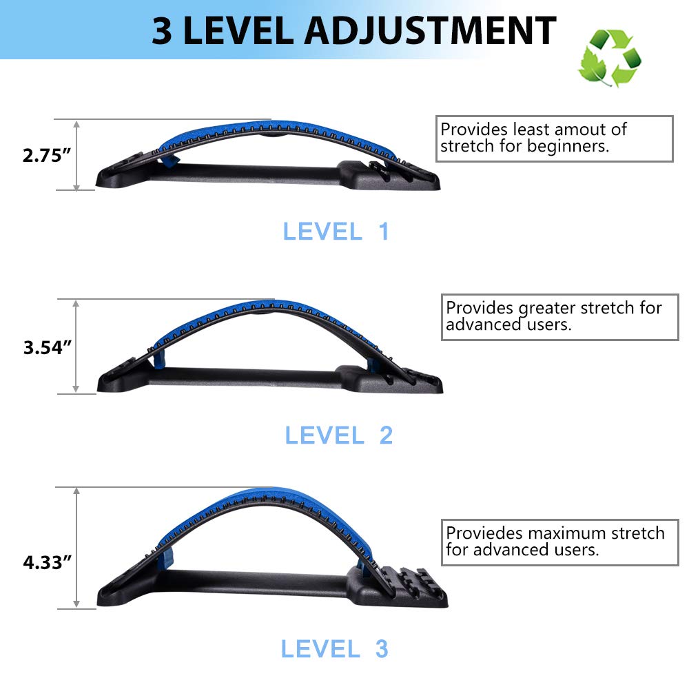 Back Massager Stretcher with Lumbar Support