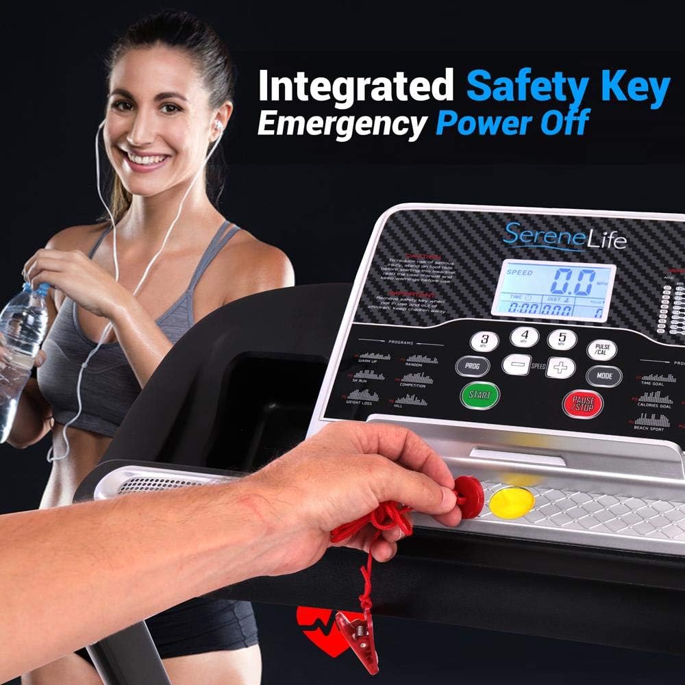Folding Electric Treadmill with LCD Display & Bluetooth