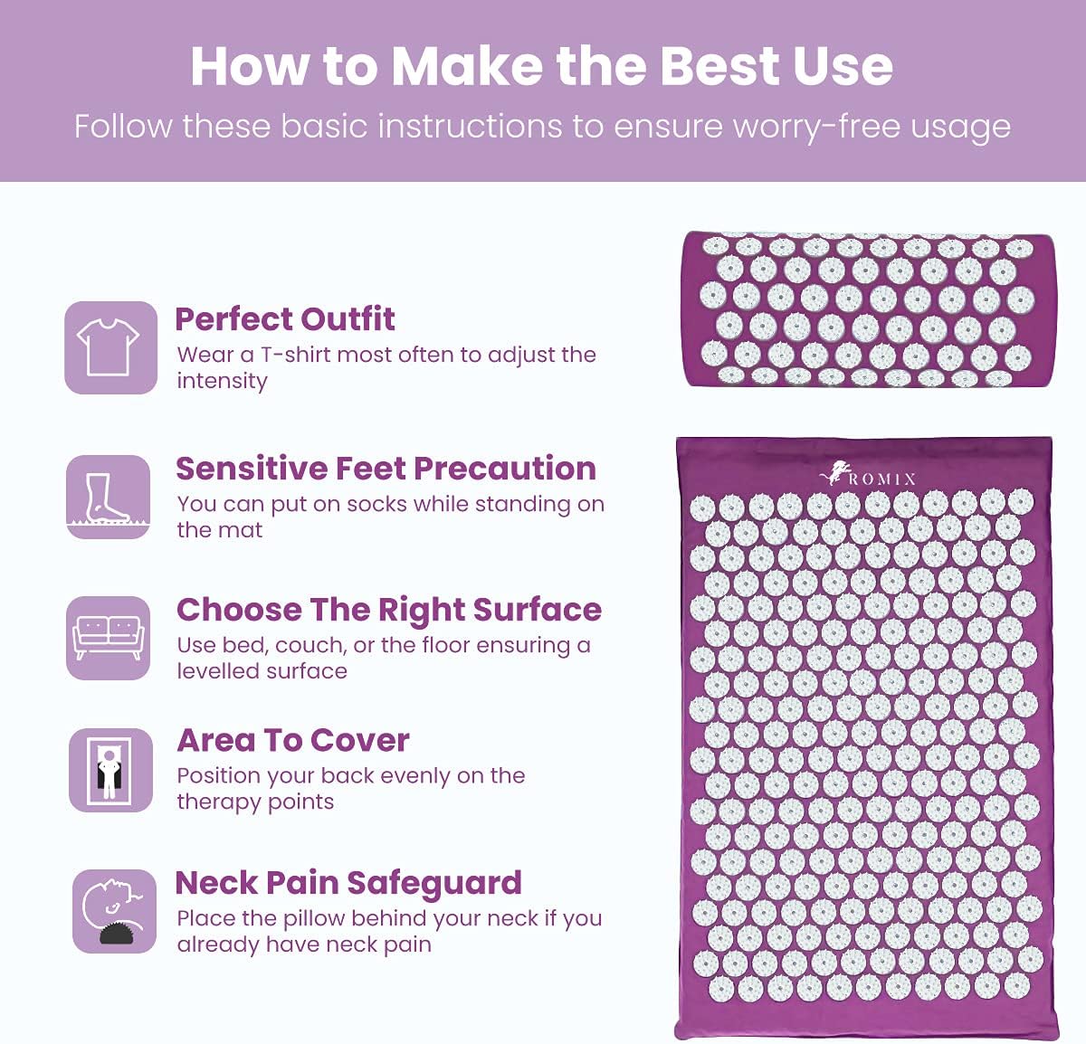 Acupressure Cushion Massage Mat