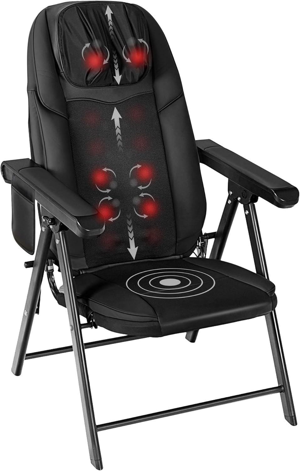 Folding Massage Chair Portable – Shiatsu Neck & Back Massager with Heat