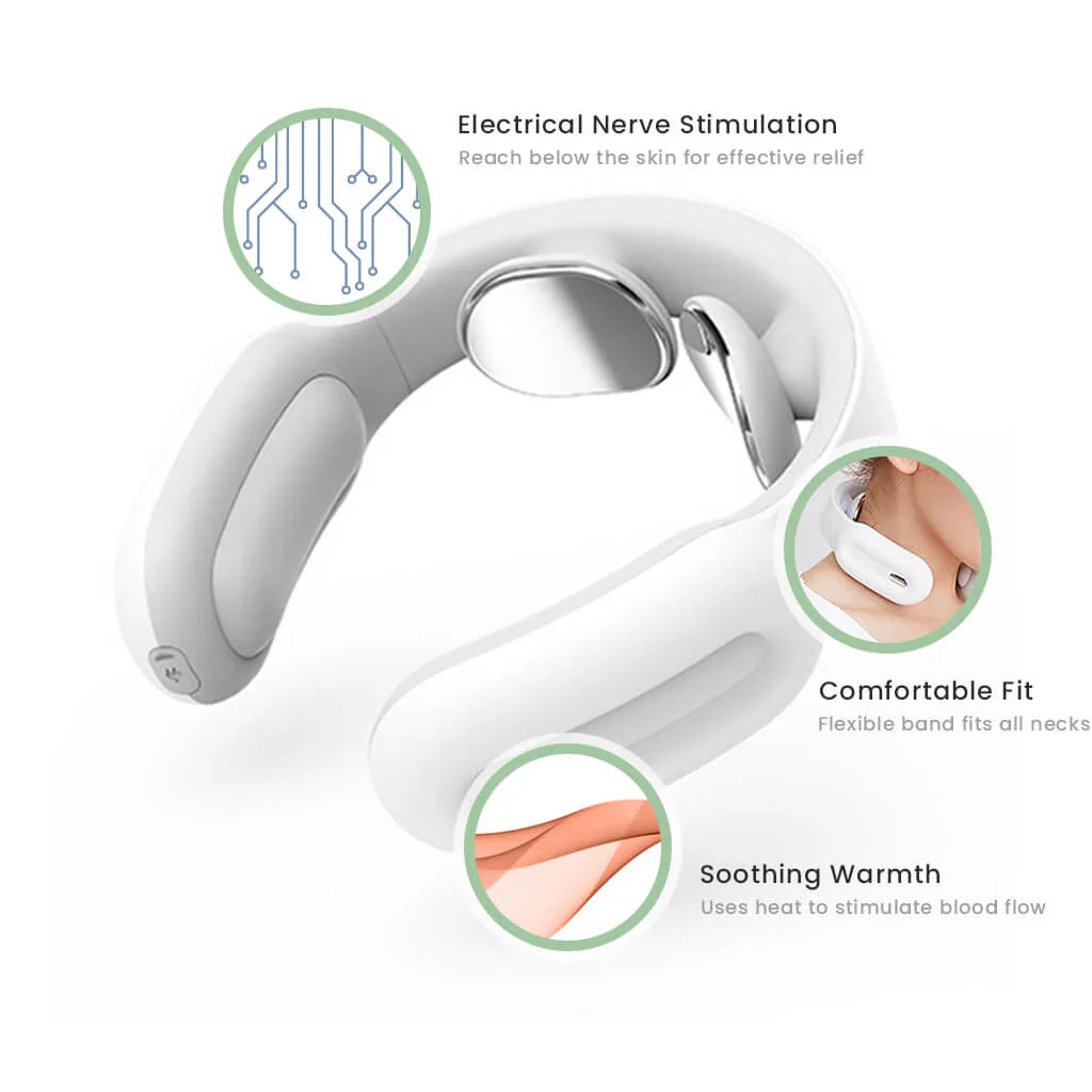 Intelligent Neck Massager – TENS Therapy with Heat